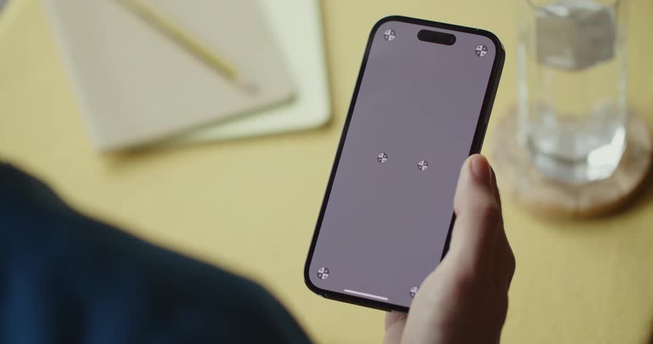 A person is using a cell phone