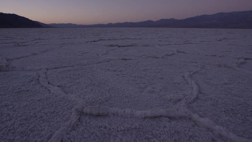 A desert at sunset