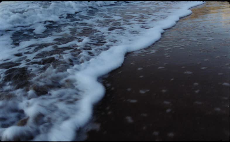 A person is standing in the water