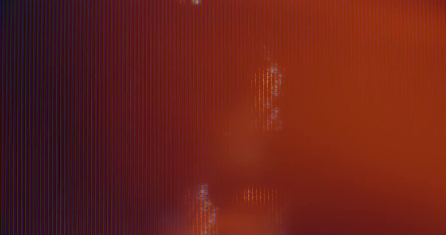 Celebration countdown in seconds for New Year’s Eve climax on a dark retro television screen with visible pixels