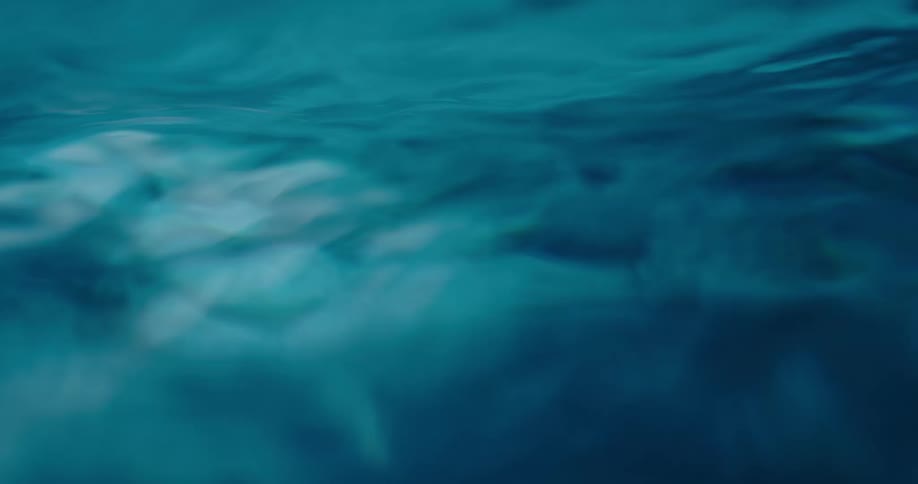 An up close of water ripples and waves