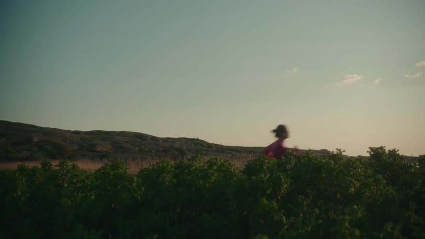 A person walking pass the camera