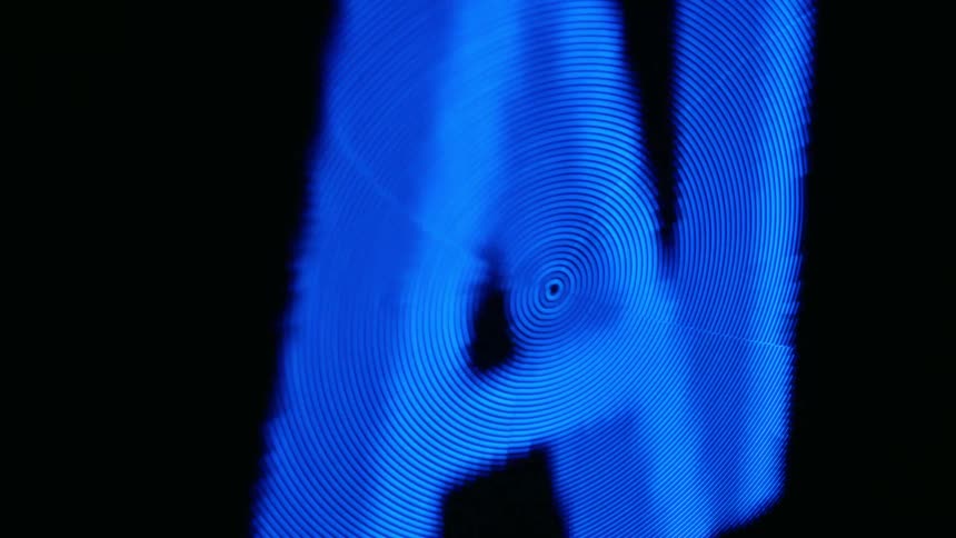 The logo is spinning on the display