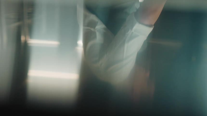 A chef opens their case of knives