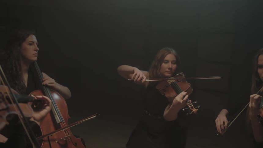 People are performing together with instruments