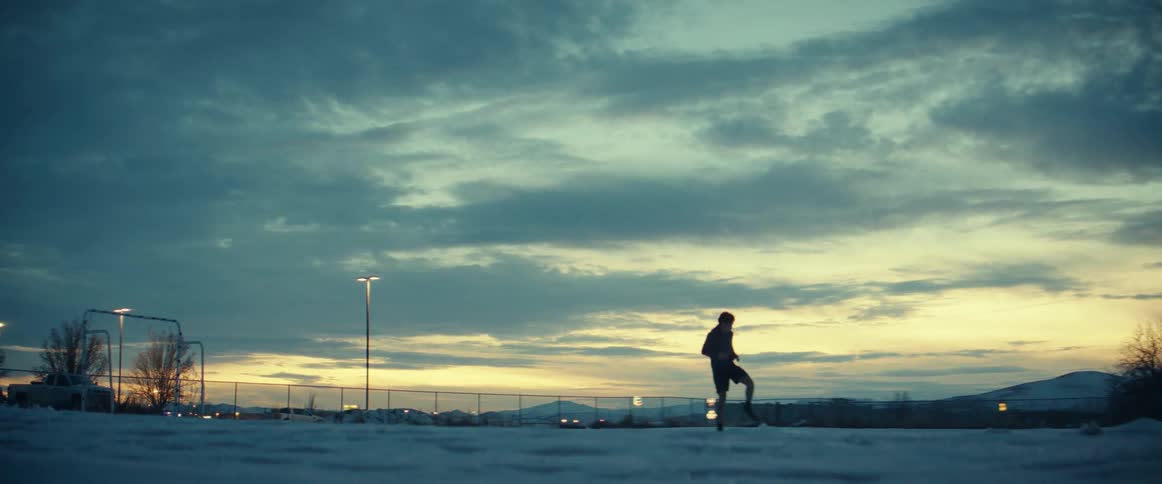A man is exercising outside