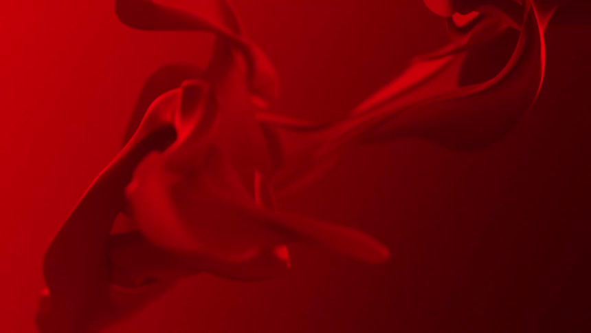 Red flowing sheets twirling around