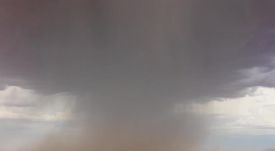 Tornado causing a cloud