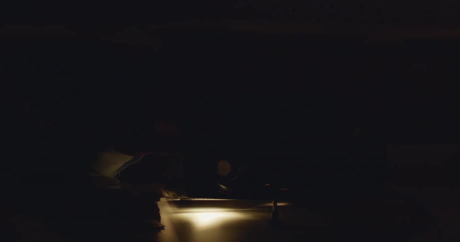 A bright light shining in darkness