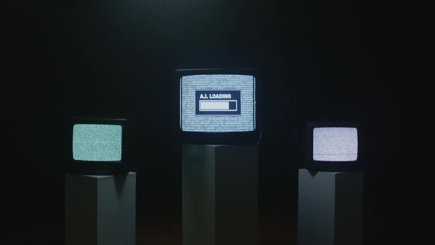 A ctr television with a loading screen