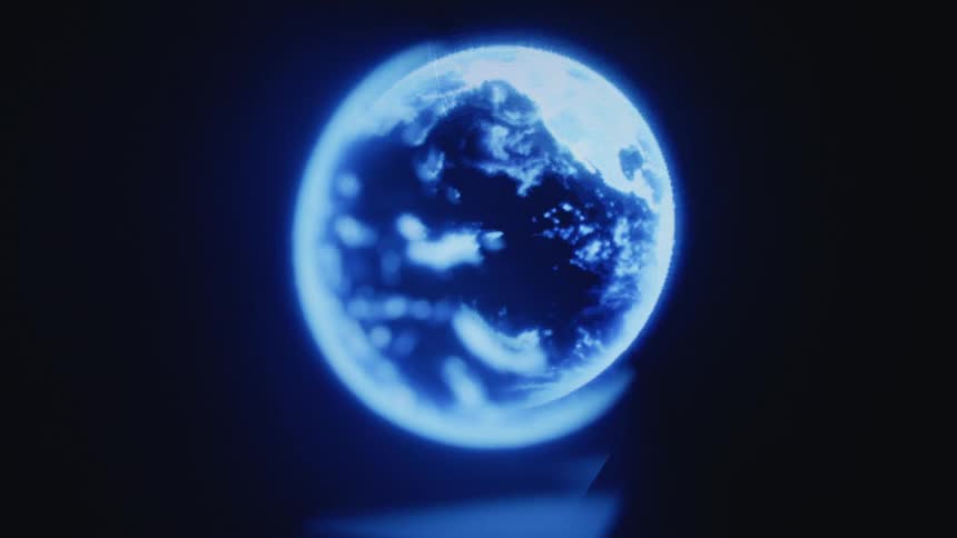 Light fan showing earth