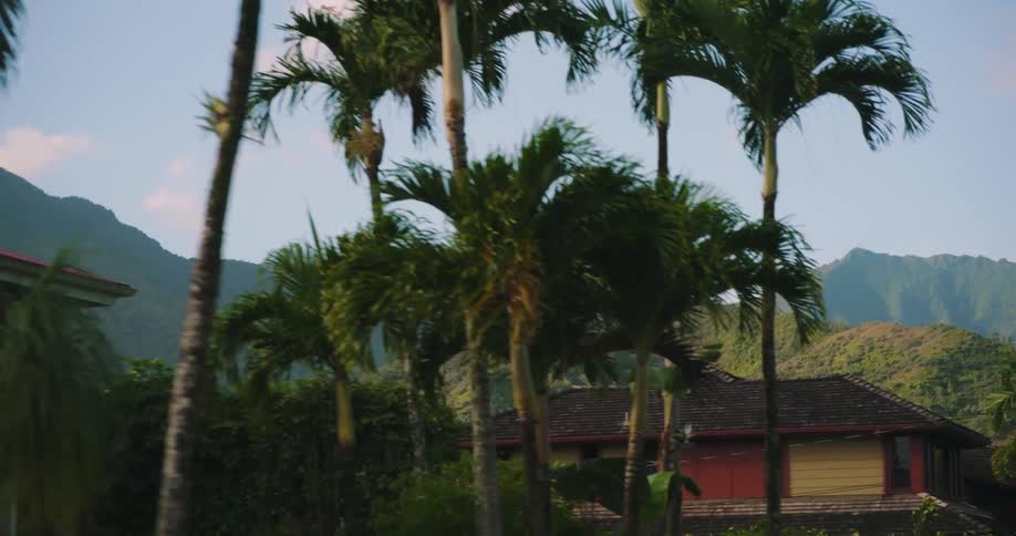 The homes are by the mountain