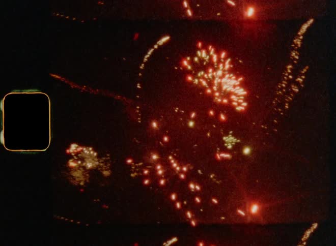 Massive fireworks exploding all over spreading positive and happy vibes