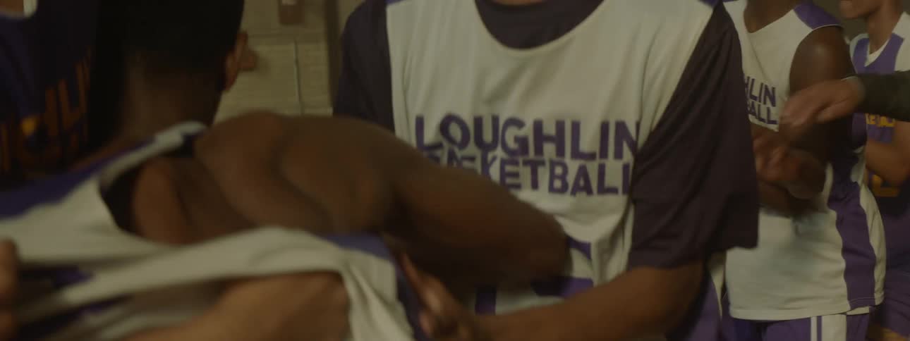 Two basketball teams get in a fight