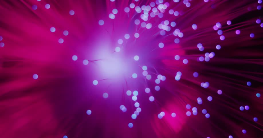 Glowing colorful strands