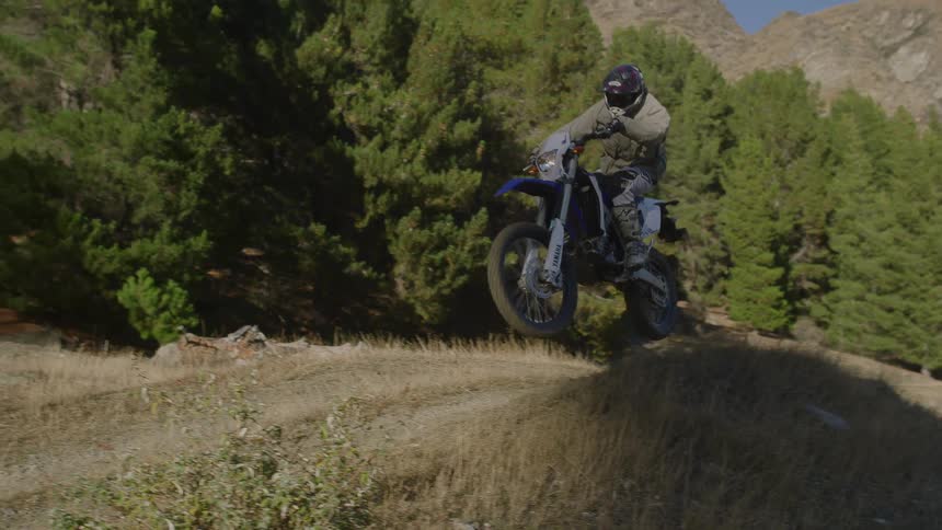 A person riding a motocross bike