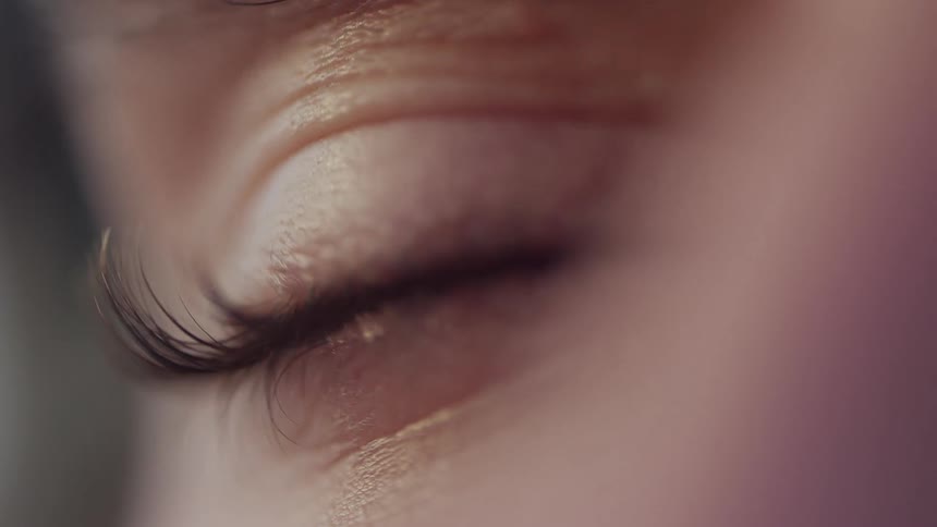 A focus on a eye