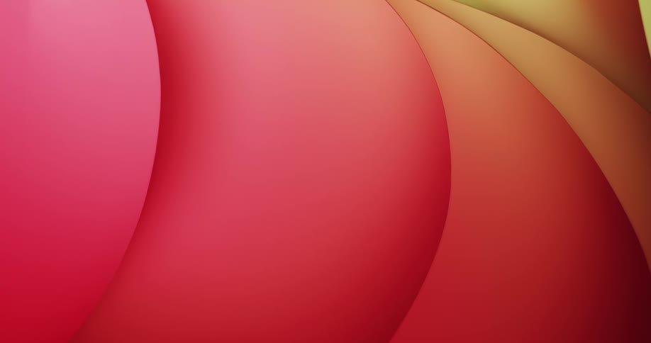 Abstract art with red half circles with lines