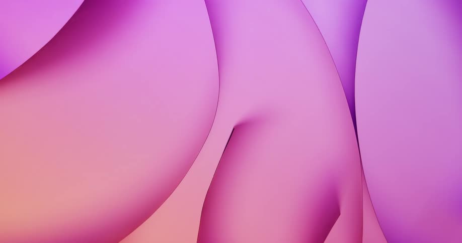 Wall of organic shapes with light and shadow changing colors through pastel palette