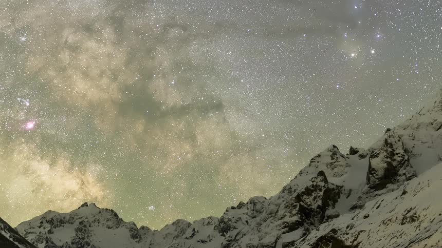 The view is of the nature area and you can see the galaxy