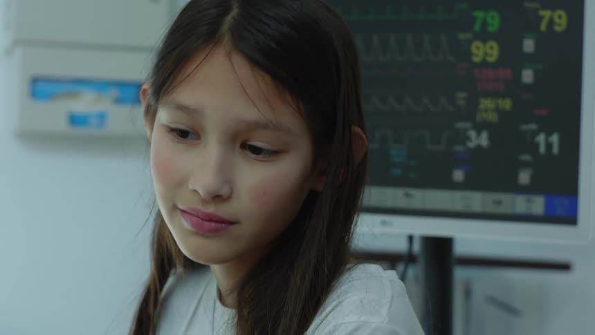 A child is in the hospital