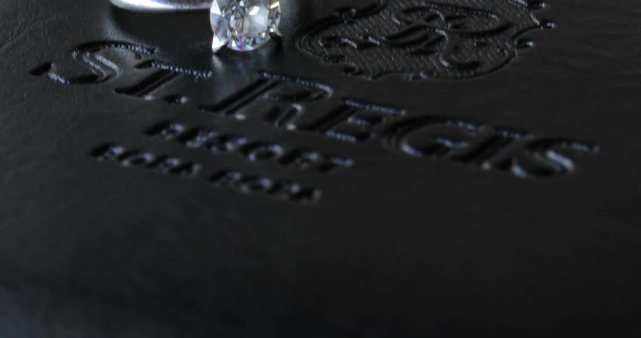 Close up of an engagement ring