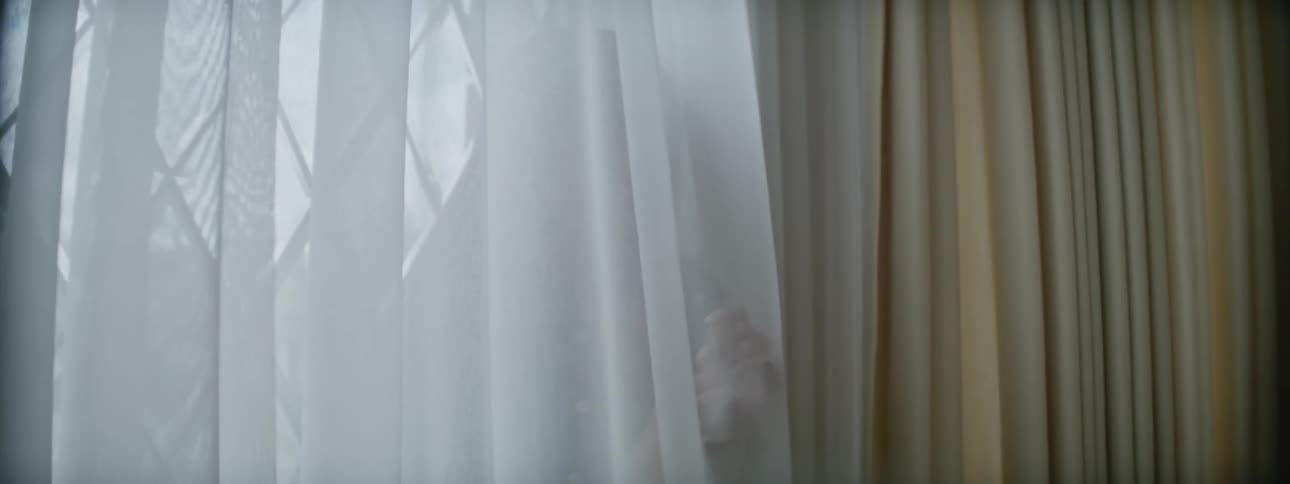 Girl and mother playing hide and seek