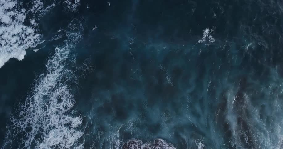 The view is of the ocean and you can see the waves