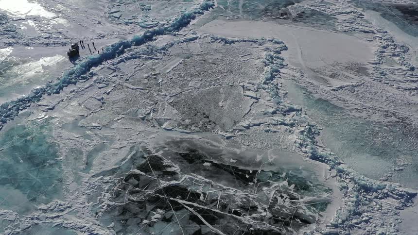 The view is of the arctic area in the middle of the day time