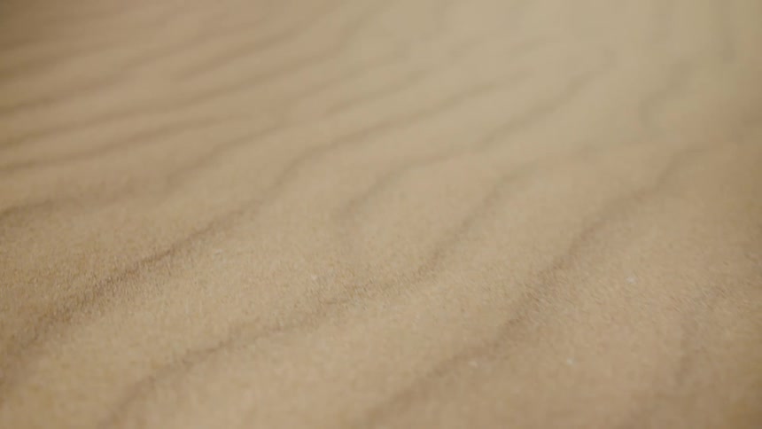 Sand forms wave pattern in desert and dunes