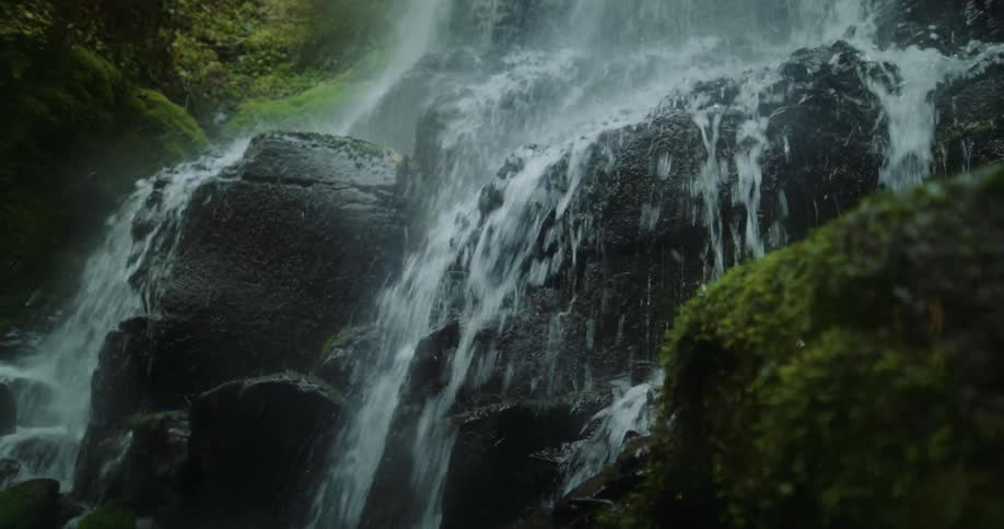 Small waterfall cascading down