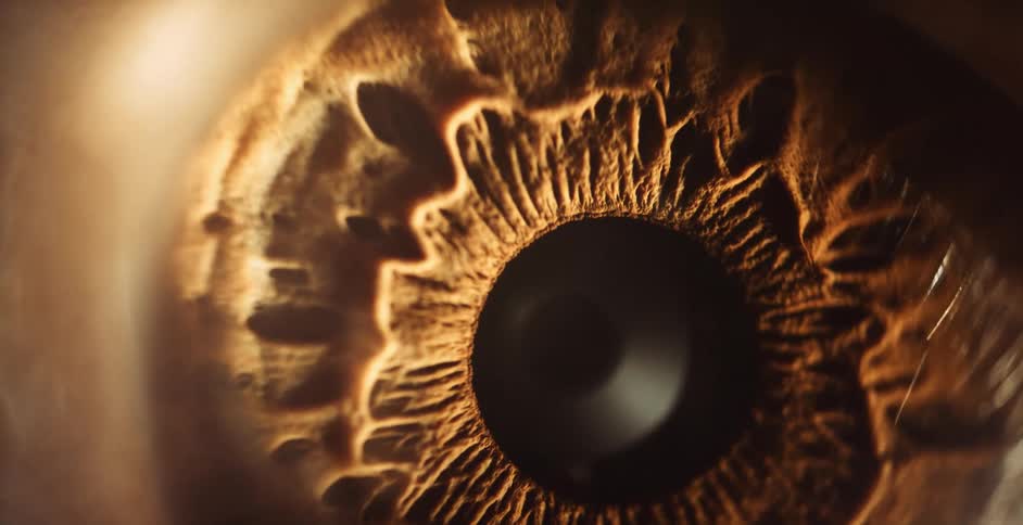 The pupil is moving