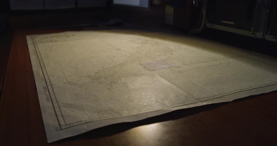 A map lays on this table
