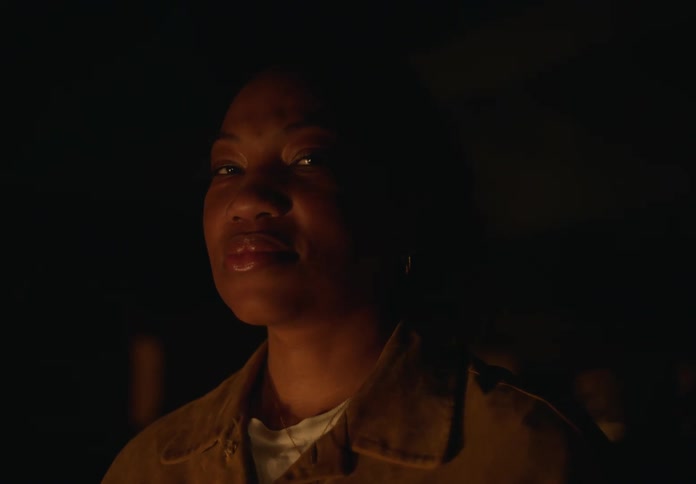 The light goes out on the woman