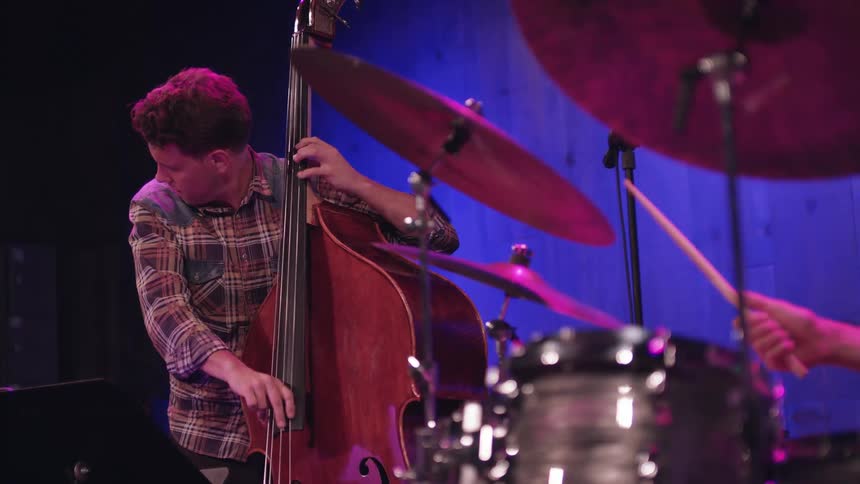 A man plays a cello
