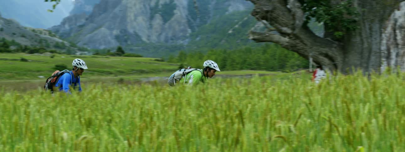 Tracking Cyclists in Nepalese Mountain Fields
