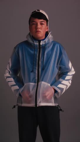 A young boy poses for a portrait