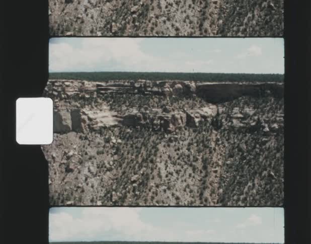 A rocky canyon landscape in the daytime
