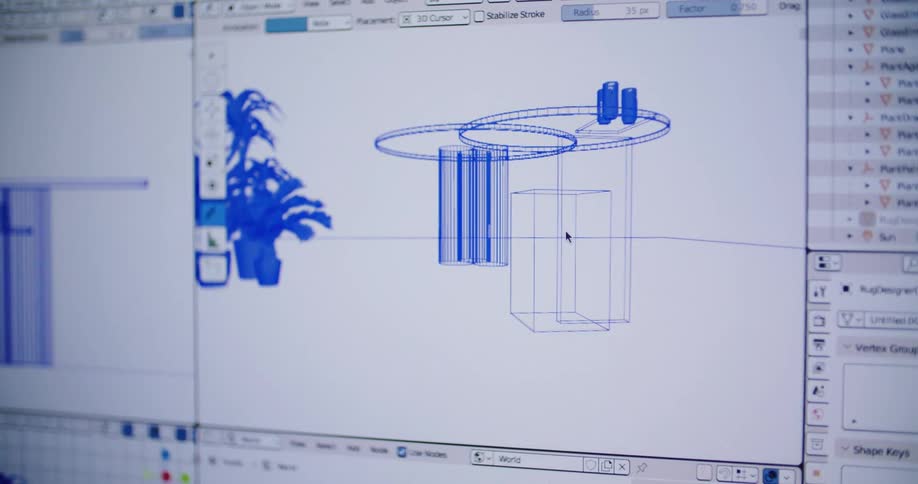 A software program displayed on a computer monitor
