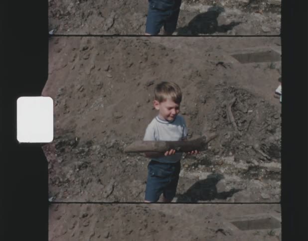 A child playing outdoors
