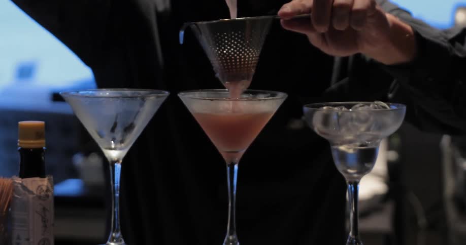 Mixologist at work