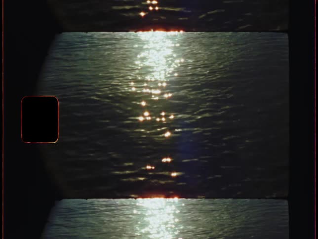 Ripples and waves as the sun shines on water