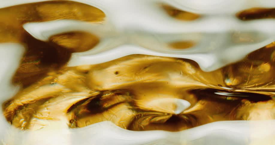 Body of golden water