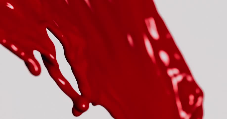 The red paint moves around