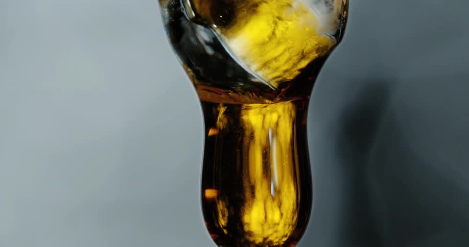 The view is of some liquid substance