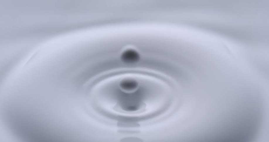 White liquid drops and splashes