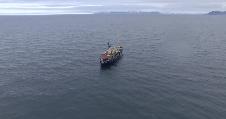 A boat in a large body of water