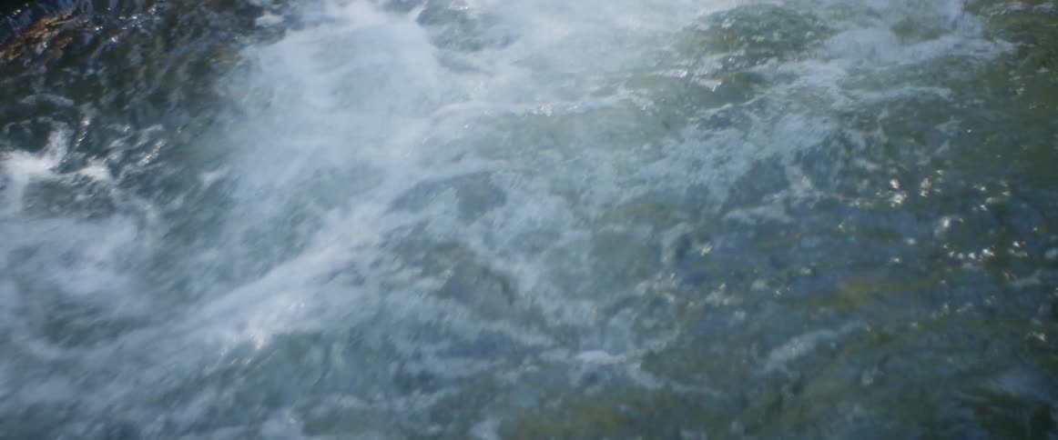 The stream is moving fast