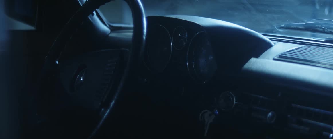 Light illuminating the dashboard of a car