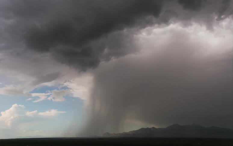 Storm clouds flowing in the sky